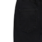 FrontRowShop黑色紧身毛边薄款九分牛仔裤打底裤2014夏装新款女裤 原创 设计 2013