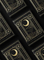 Tarot Journal a diary for readings with hardcover and gold foil, moon and stars by Cocorrina