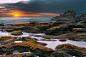 Landscape with Tanah lot temple.