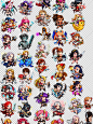 日韩 欧美 Q版 静态人物 怪物 消除RPG 立绘 卡牌 手游游戏素材-淘宝网