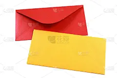 白色背景上的信封