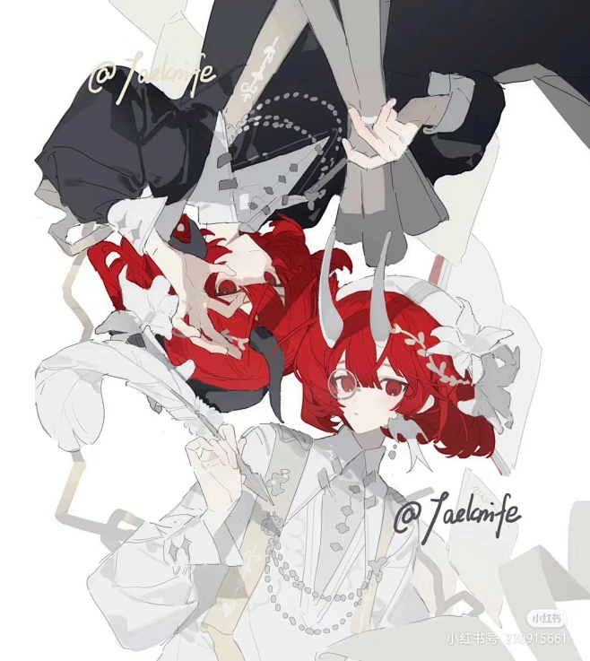 双生子图片_画师——奈奈奈fu图片素材-花瓣网