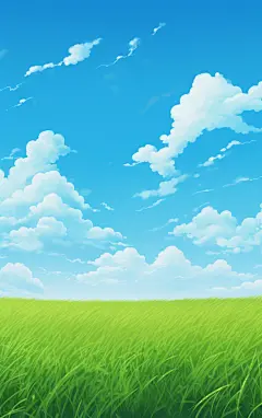 壁纸背景晴天蓝天白云素材图AI图