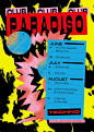 其中包括图片：“Paradiso – Summer Campaign”, 2019, by sander puhl - typo/graphic posters