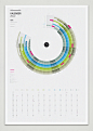 infographic日历2012年Behance网络