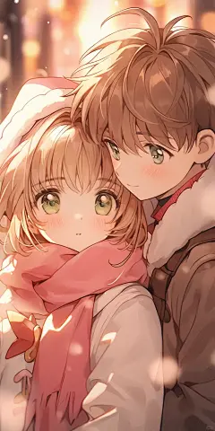 魔卡少女樱｜冬日cp 壁纸 - 小红书