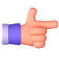 Shoot Hand Gesture 3D Icon