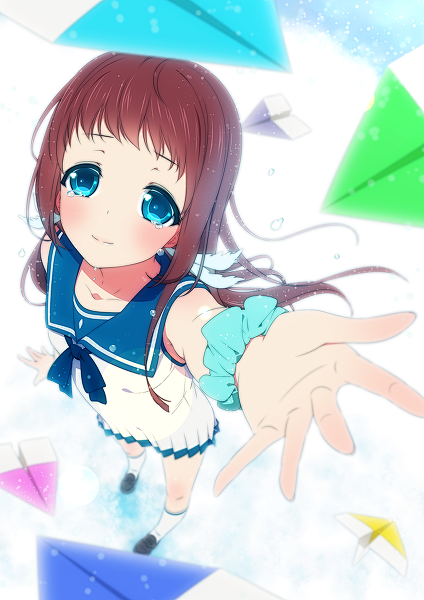 二次元美女# #动漫# #来自风平浪静的明天# #向井户爱花# #萌# #壁 