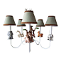 Silly Bear Lighting - African Plains Safari Chandelier, 5 Arms - A safari themed chandelier for your boy or girl this would be a great addition to any jungle room- matches so many of the adorable animal bedding sets for your little ones room! This chandel