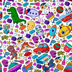 给小孩的一套病媒玩具。阿福，潜水艇卡通恐龙。幼稚园儿童.
