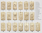 Tarot card charm, Antique gold plated brass, Unique pendant, Necklace makings, Jewelry making supplies, 1 piece, [Q19-VC1]