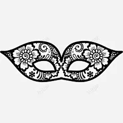 狂欢节面具眼睛花图标 免费下载 页面网页 平面电商 创意素材