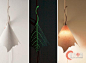 树叶灯具 创意灯饰设计 自然灯具设计 银杏叶灯具设计