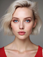 Design a popular summer makeup look, Big close-up, Youtube style, natural lighting,