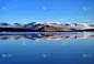 自然,水,天空,宁静,水平画幅,雪,无人,蓝色,户外,湖