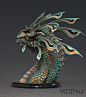 Zhaedrass the Cunning - Dragon bust, Winton Afric : Hey, everyone, I'm really happy to share my Zhaedrass the Cunning dragon bust. This is one of the new busts to be produced through my upcoming Kickstarter campaign. He will come in approx 110mm and 60mm 