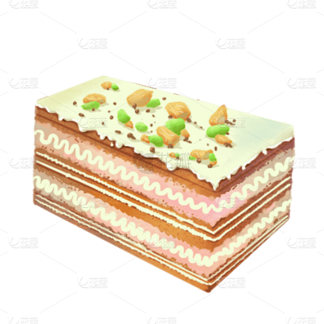 美食插画素材-蛋糕