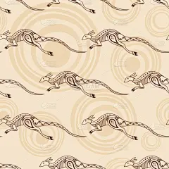袋鼠,四方连续纹样,华丽的,传统,摆拍,纺织品,野生动物,壁纸,现代,自然美
