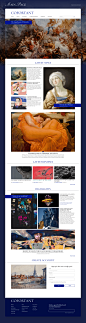 art Exhibition  Figma gallery informational website museum UI ui design Webdesign Website