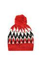 SNO Geometic Beanie Bobble Hat