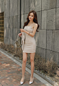 ▼SonYoonJoo▲180529图片_RO更新(梧桐香樟原木麻棉粗呢吊带裙)_看图_孙允珠吧_百度贴吧