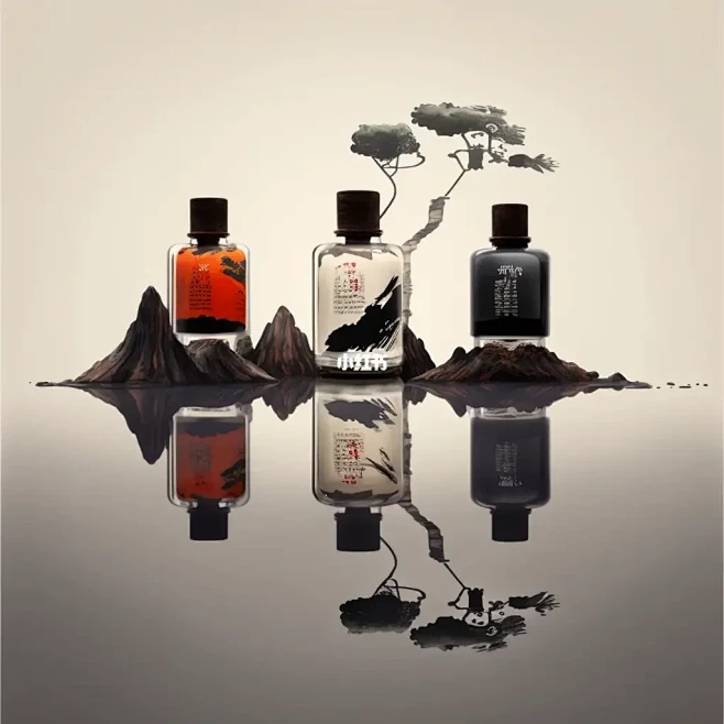 AI产品摄影/中式香薰/水墨山水/香氛摄...