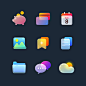 glass glassmorphism Icon sinthai UI xD