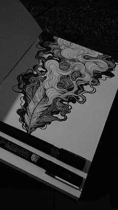 猫八井采集到线稿插画