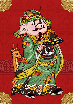 门神-花瓣网|陪你做生活的设计师 | 年画天神