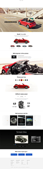 Volkswagen Website Redesign by Aleš Nešetřil, via Behance: 