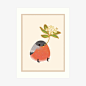 Eurasian bullfinch Art Print