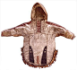 Qasperrluk Fish Skin Parka. Fish skin parka Frank Andrew said: "Kwethluk people scattered pike on glare ice. When they stuck, they pulled them up, removing the scales. They looked like cloth and seemed soft when worn." 1900, Anchorage Museum 198