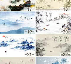 新中式水墨山水壁画现代抽象泼墨3d壁纸客厅沙发电视背景墙纸墙布-淘宝网