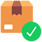 Complete free icon，Express delivery free icon，快递服务，交付，派送，配送，运输，时间，物流，包裹，完成交付
