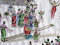 李光哲朝鲜民俗画 ——《跳跷跷板》