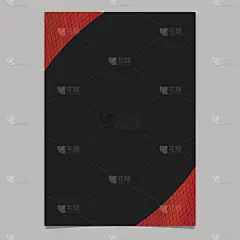 抽象梯度曲线网格宣传册，传单模板-矢量海报背景