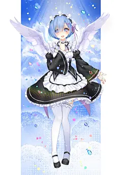 Re:从零开始的异世界生活 蕾姆 同人图 插画 壁纸 | ♥RMT♥ | 半次元-第一中文COS绘画小说社区