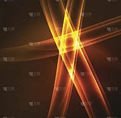 能量线，黑暗中的发光波，矢量抽象背景