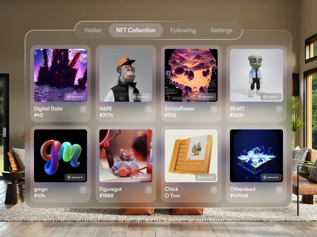 基于Apple Vision Pro 的APP界面设计!