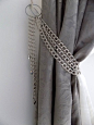 SET OF 2 decorative curtain tiebacks by MilanChicChandeliers