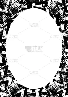 圆形框架背景与装饰边框