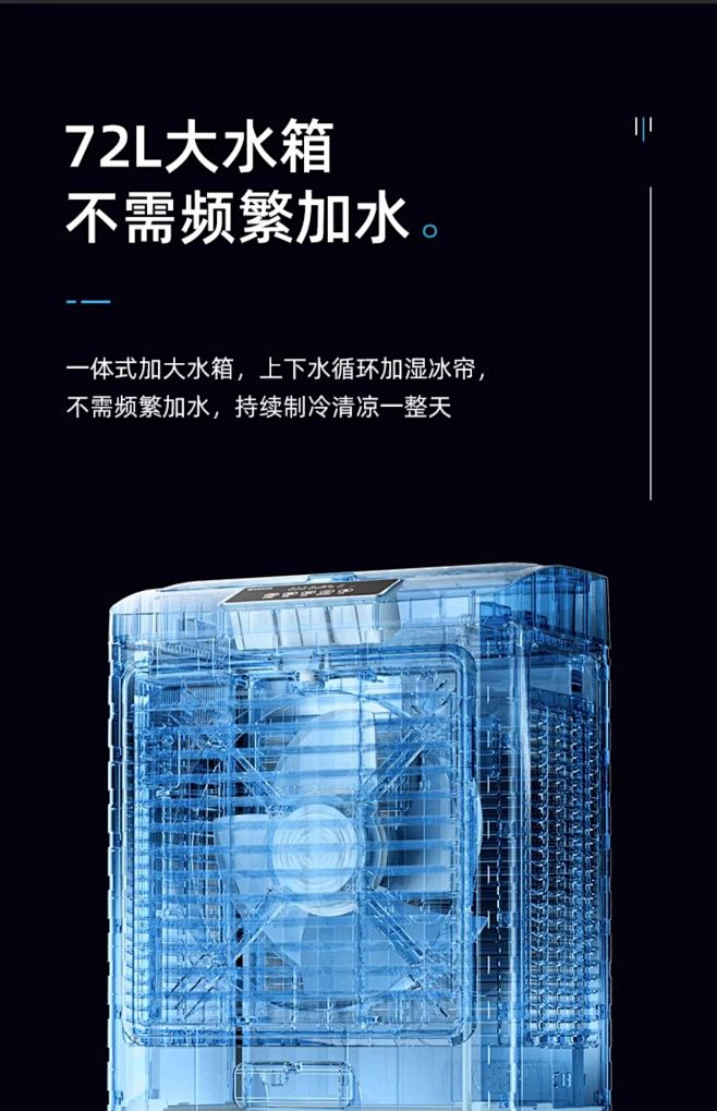 艾美特工业空调扇单冷商用冷风扇冷风机移动...