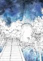 #全球插画师#没有画完也能霸气侧漏的插画作品（作者：もーく PID：2540864）