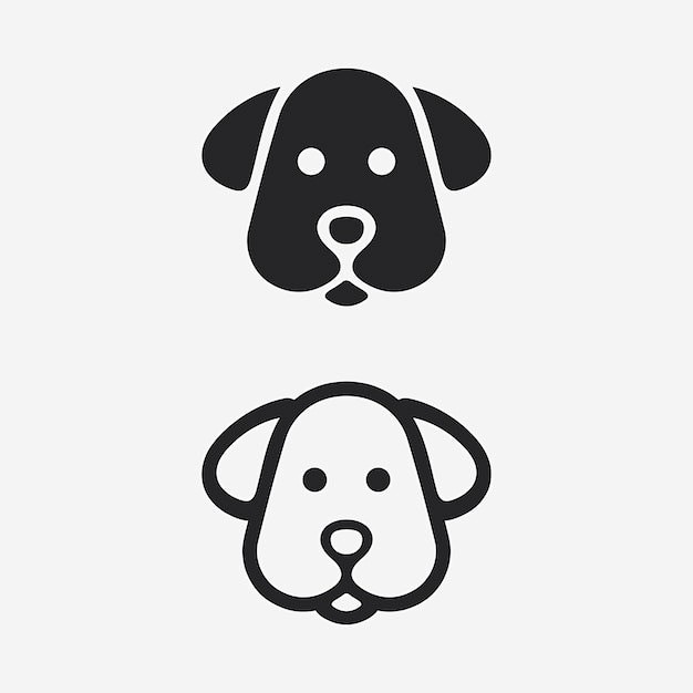 狗标志logo矢量图设计素材