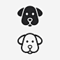 狗标志logo矢量图设计素材