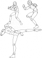 【学人体】女性全身动态框架~~~ （上半身：OCG插画控 ） ​​​​