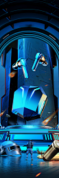 【Keyshot】游戏蓝牙耳机 产品表现三维/C4D设计