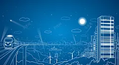 商务城市建筑剪影海报矢量图 背景 设计图片 免费下载 页面网页 平面电商 创意素材