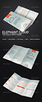 大象云三折叠小册子 -  GraphicRiver的项目出售@北坤人素材