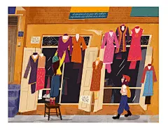 Image may contain: cartoon, furniture and art